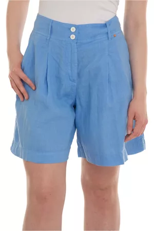 HUGO BOSS Dames Shorts - Korte Broeken - Blauw - Dames