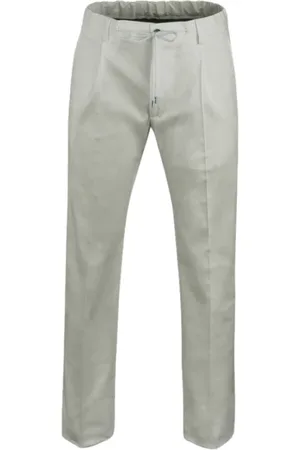 MOORER Broeken, Heren, Wit, 3Xl, Katoen, Broeken