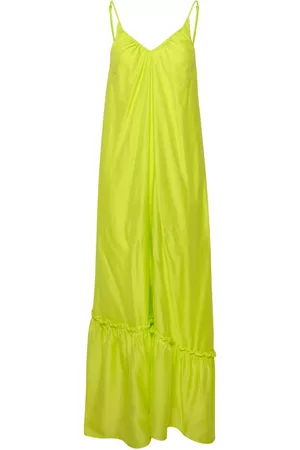 Gestuz Dames Lange jurken - Maxi kleedjes - Groen - Dames
