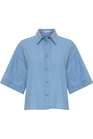 INWEAR Dames Lange mouw - Longsleeve shirts - Blauw - Dames