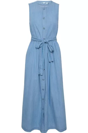 INWEAR Dames Lange jurken - Maxi kleedjes - Blauw - Dames