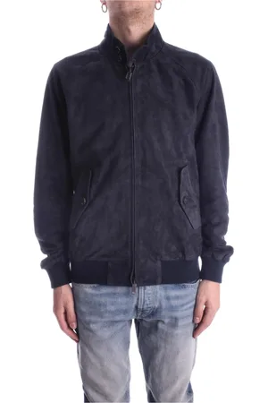 Baracuta Jassen, Heren, Blauw, 3Xl, Leer, Bomber Jassen
