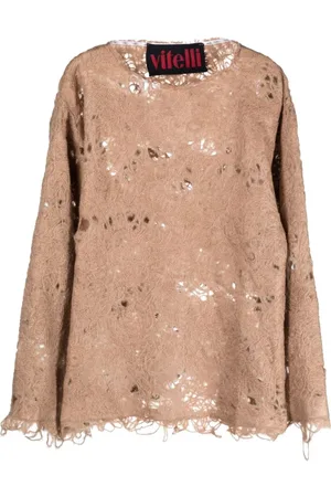 Vitelli Blouses & Shirts, Dames, Bruin, S, Blouses