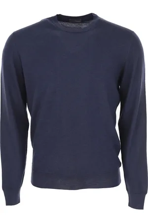 DRUMOHR Truien, Heren, Blauw, M, Round-neck Truien