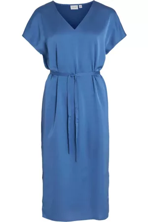 VILA Dames Casual jurken - Casual kleedjes - Blauw - Dames