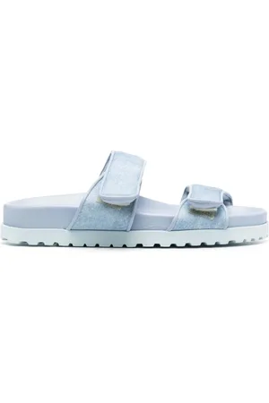 Gia Borghini Schoenen, Dames, Blauw, 37 EU, Denim, Sandalen