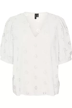 VERO MODA Dames Bodysuits - Bodies - Wit - Dames