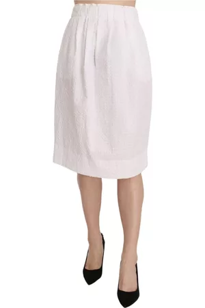 L'Autre Chose Dames Midi rokken - Midirokken - Wit - Dames