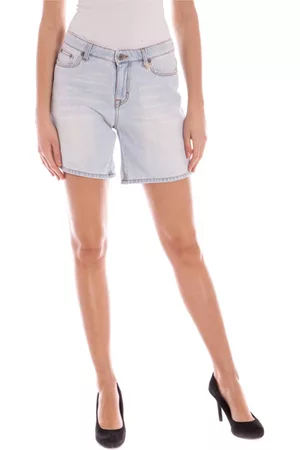 GANT Dames Shorts - Denim shorts - Blauw - Dames