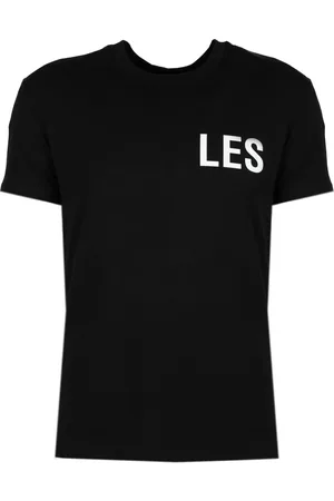 Les Hommes Tops, Heren, Zwart, S, Katoen, T-Shirts