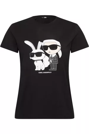 Karl Lagerfeld Dames T-shirts - T-shirts - Zwart - Dames