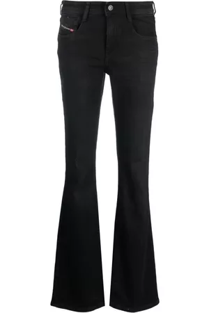 Diesel Dames Bootcut - Flared Jeans - Zwart - Dames