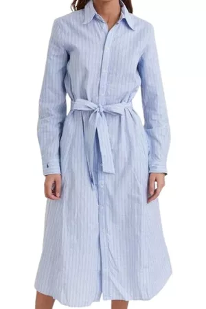 Ralph Lauren Dames Hemd Jurken - Kleedjes - Blauw - Dames