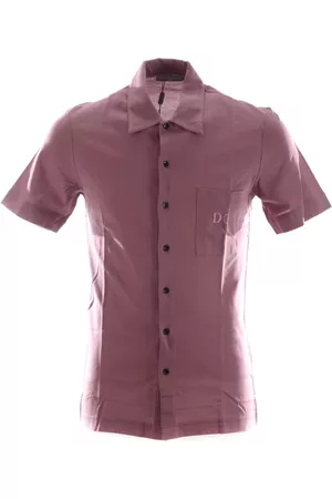 Dolce & Gabbana Heren Korte Mouwen Overhemden - Korte mouwen Overhemden - Roze - Heren