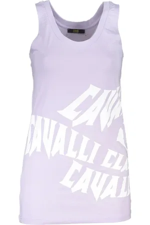 Roberto Cavalli Tops, Dames, Paars, M, Sleeveless Tops