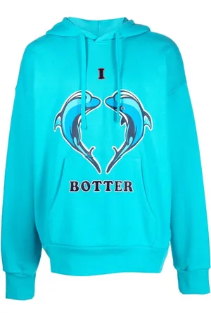 Botter Sweatshirts & Hoodies, Heren, Blauw, L, Katoen, Hoodies
