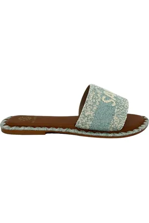 DE SIENA Schoenen, Dames, Blauw, 36 EU, Slippers