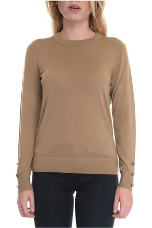 Michael Kors Truien, Dames, Bruin, M, Wol, Pullover