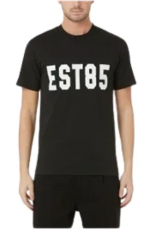 Paolo Pecora Tops, Heren, Zwart, L, Katoen, T-Shirts