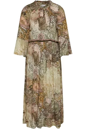 Cinque Dames Lange jurken - Maxi kleedjes - Bruin - Dames