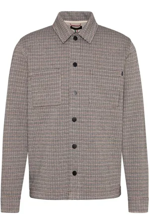 Cinque Overhemden, Heren, Bruin, S, Polyester, Casual Shirts