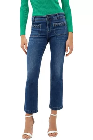 Liu Jo Dames Cropped Jeans - Cropped Jeans - Blauw - Dames