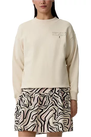 Comma, Dames Hoodies - Hoodies & Sweatvesten - Beige - Dames
