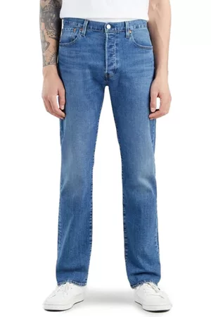 Levi's Heren Straight - Levi's - Regular Fit Jeans - Blauw - Heren