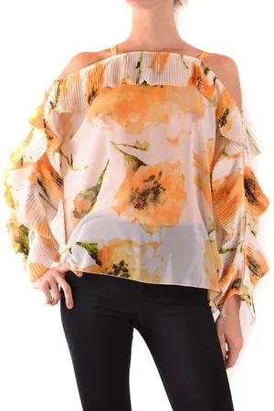 Blugirl Tops, Dames, Oranje, S, 7567125 Andere materialen top
