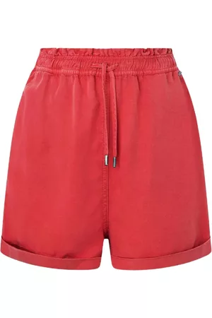 Pepe Jeans Dames Shorts - Korte Broeken - Rood - Dames