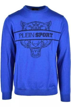 Philipp Plein Heren Fleece truien - Truien & Vesten - Blauw - Heren