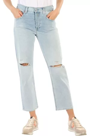 Replay Dames Straight - Straight Jeans - Blauw - Dames