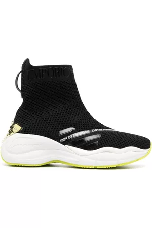 Emporio Armani Dames Sneakers - Sneakers - Zwart - Dames
