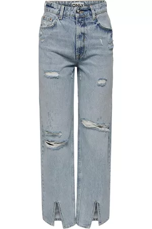 ONLY Dames Straight - Straight Jeans - Blauw - Dames
