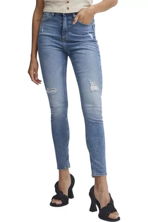 B YOUNG Dames Skinny - Skinny Jeans - Blauw - Dames