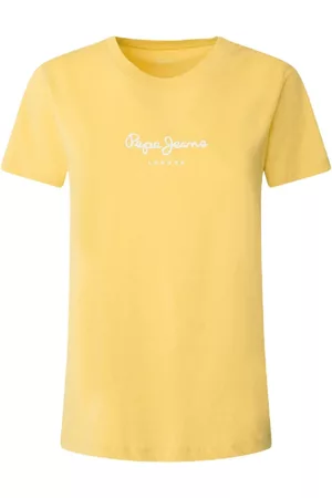 Pepe Jeans Dames T-shirts - T-shirts - Geel - Dames