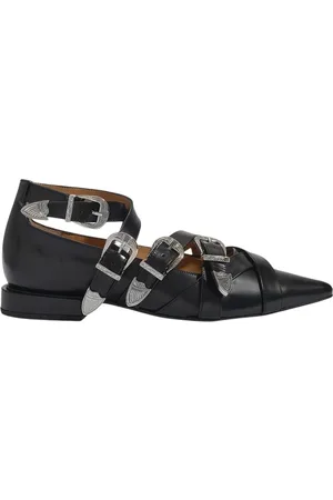 TOGA PULLA Schoenen, Dames, Zwart, 35 EU, Leer, Ballerinas
