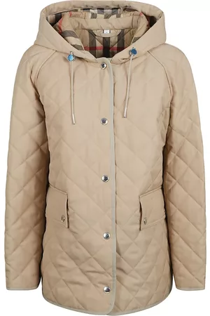 Burberry Dames Donsjassen - Gewatteerde Jassen - Beige - Dames