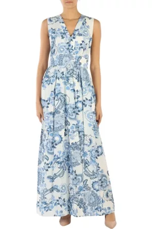 Guess Dames Lange jurken - Maxi kleedjes - Blauw - Dames