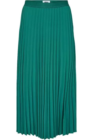 minimum Dames Midi rokken - Midirokken - Groen - Dames