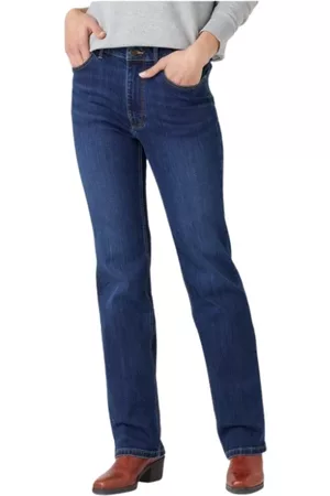 Wrangler Dames Straight - Straight Jeans - Blauw - Dames