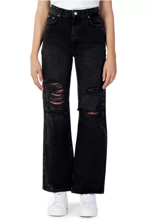 ONLY Dames Straight - Straight Jeans - Zwart - Dames