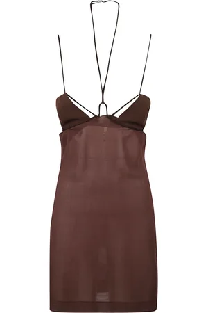 Nensi Dojaka Kleedjes, Dames, Bruin, L, Short Kleedjes
