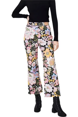 Manoush Broeken, Dames, Veelkleurig, M, Wide Broeken