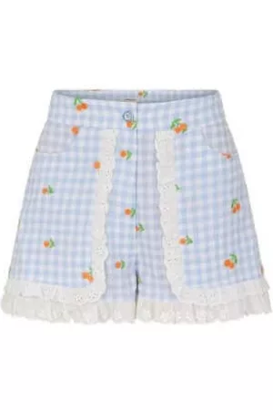 Manoush Dames Shorts - Korte Broeken - Blauw - Dames