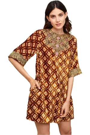 Manoush Kleedjes, Dames, Bruin, S, Short Kleedjes