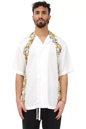 VERSACE Heren Korte Mouwen Overhemden - Korte mouwen Overhemden - Wit - Heren