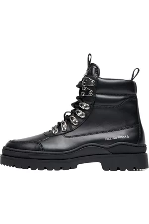 Filling pieces Dames Veterlaarzen - Laarzen - Zwart - unisex