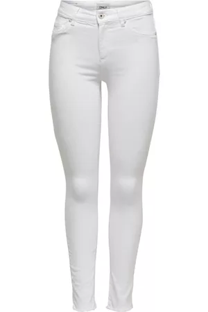 ONLY Dames Skinny - Skinny Jeans - Wit - Dames