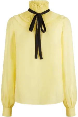 Manoush Tops, Dames, Geel, S, Long Sleeve Tops